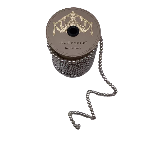 .50 x 10yds pearl garland, grey