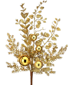 18" Glitter Ball Berry Spray