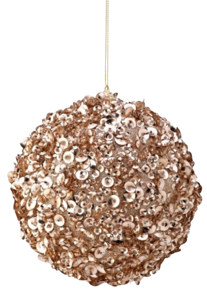 6" Glamour Sequin Ball Ornament