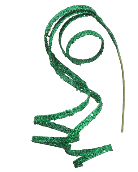 23" Glittered Curly Hanging Spray