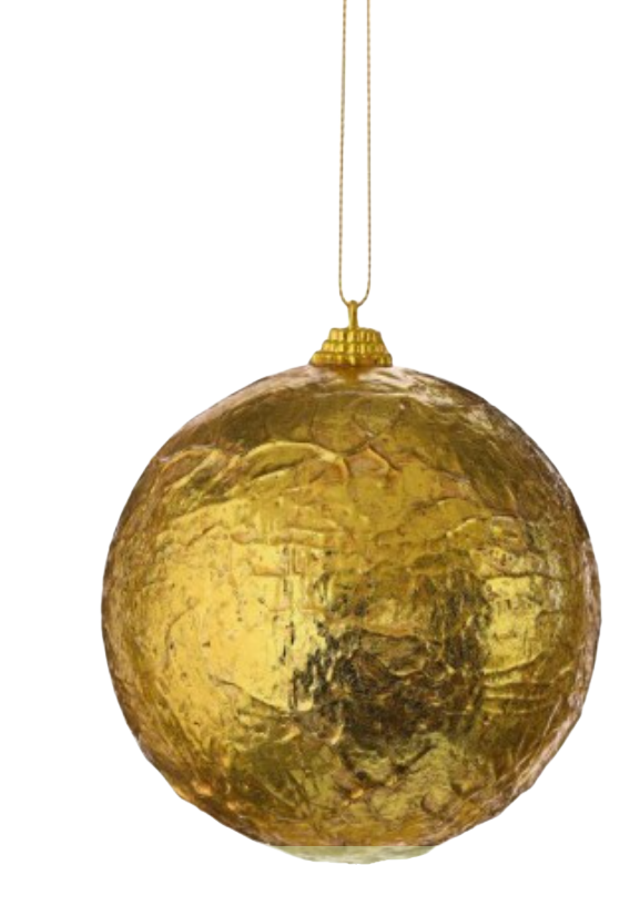 4" Crinkle Foil Ball Ornament