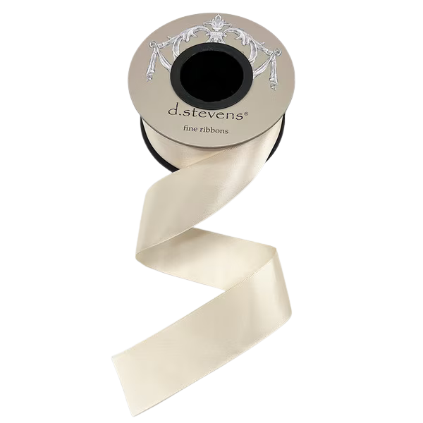 1.5" x 25yds luxe satin, nude