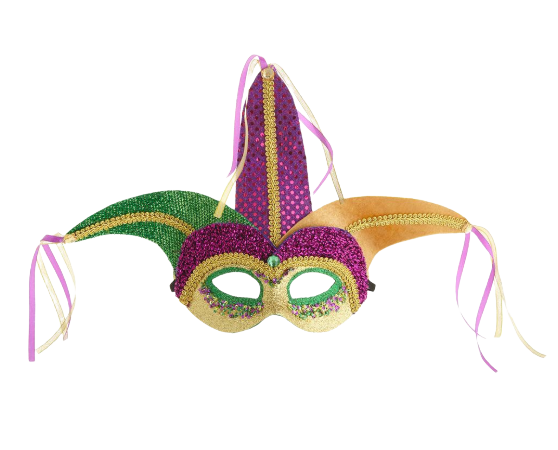 10" Mardi Gras Mask
