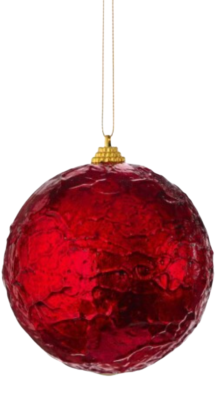 4" Crinkle Foil Ball Ornament