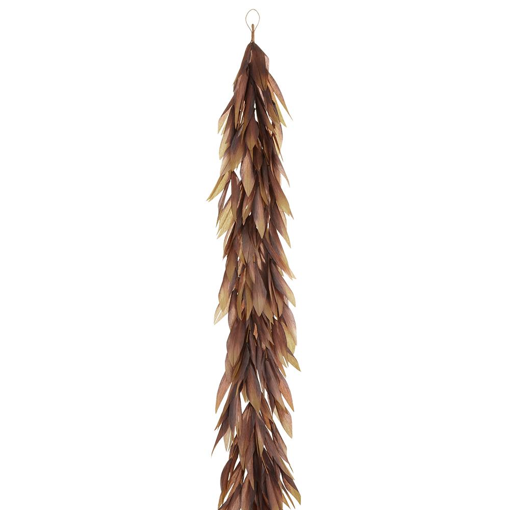 72" Faux Corn Husk Garland
