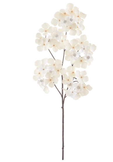 24" Diamond Velvet Hydrangea Spray