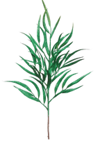 20" Glittered Grass Spray