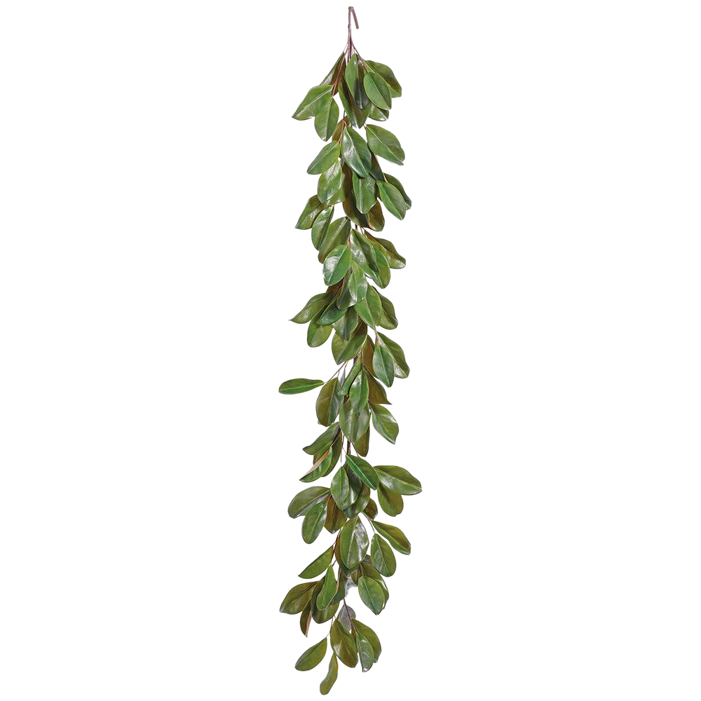 6' Magnolia Leaf Garland  Green