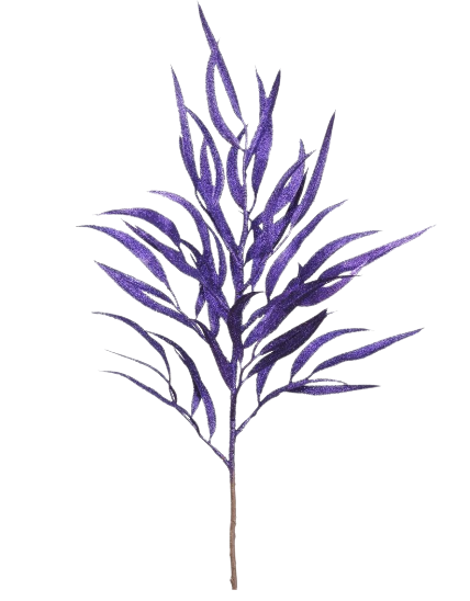 20" Glittered Grass Spray